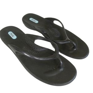 Okal Black Flip Flop Sandels Medium/Large